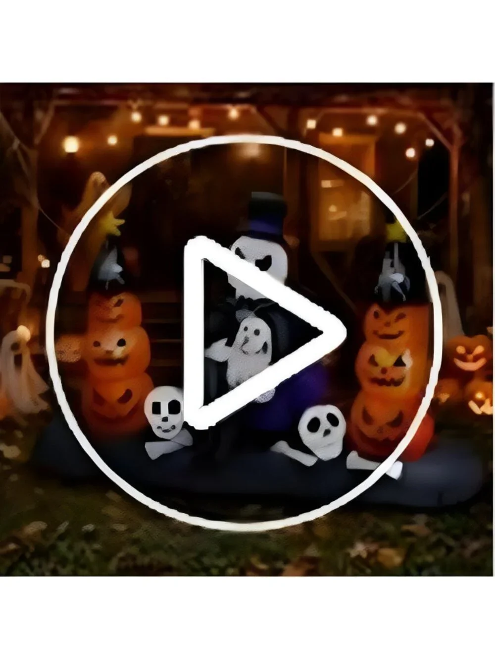 8FT Halloween Inflatables Outdoor Decorations, LED Lighted Inflatable Skeleton